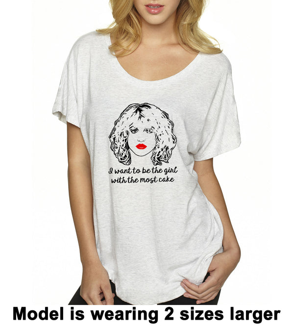 Courtney Love HOLE women's t shirt tshirt, Doll Parts 'girl with the most cake' 90s grunge music
